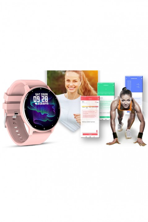 Ceas smartwatch Giewont Sport Around GW120-1, Culoare: roz, IVET.RO - Reduceri de până la -80%