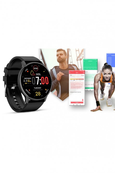 Ceas smartwatch Giewont Sport Around PRO SmartCall GW120-2 PRO - Carbon, Culoare: negru, IVET.RO - Reduceri de până la -80%