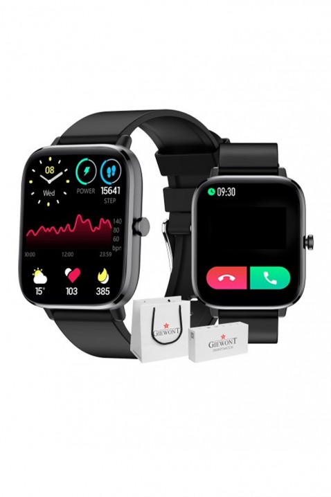 Ъeas smartwatch Giewont Dynamic SmartCall GW230-2, Culoare: negru, IVET.RO - Reduceri de până la -80%