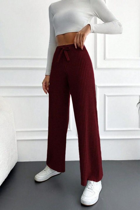 Pantaloni RIAVERA BORDO, Culoare: bordo, IVET.RO - Reduceri de până la -80%