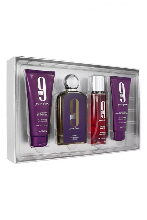 Set pentru damă Afnan 9pm Pour Femme EDP 100 ml + Shower Gel 100 ml + Body Mist 150 ml + Body Lotion 100 mlIVET.RO - Reduceri de până la -80%