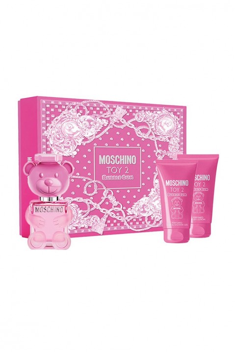 Set pentru damă Moschino Toy 2 Bubble Gum EDT 50 ml + Shower Gel 50 ml + Body Lotion 50 ml.IVET.RO - Reduceri de până la -80%