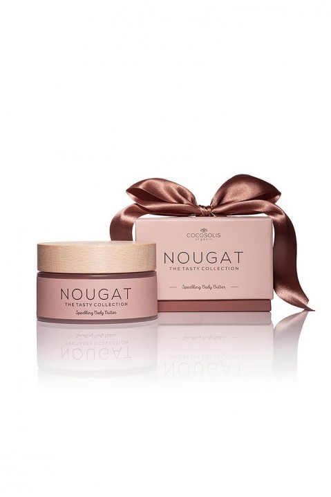 Mousse de corp hrănitoare cu particule de sclipici COCOSOLIS NOUGAT SPARKLING BODY BUTTER 250 mlIVET.RO - Reduceri de până la -80%