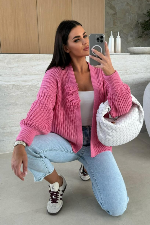 Cardigan DARMELZA PINK, Culoare: roz, IVET.RO - Reduceri de până la -80%