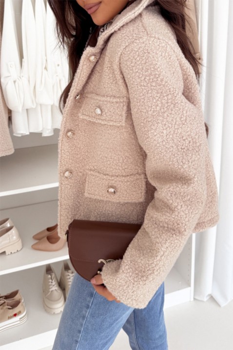 Palton LEBORFINA BEIGE, Culoare: bej, IVET.RO - Reduceri de până la -80%