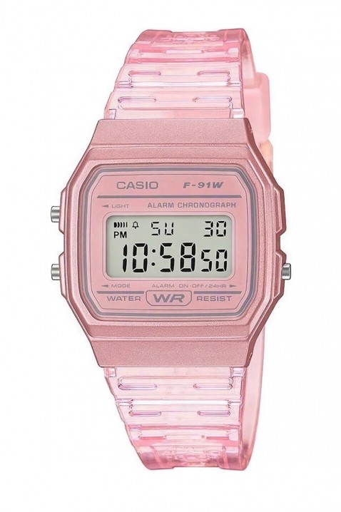 Ceas copii Casio F-91WS-4DF, Culoare: roz, IVET.RO - Reduceri de până la -80%