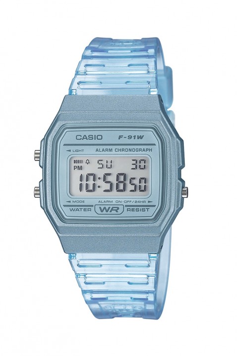 Ceas copii Casio F-91WS-2DF, Culoare: albastru, IVET.RO - Reduceri de până la -80%