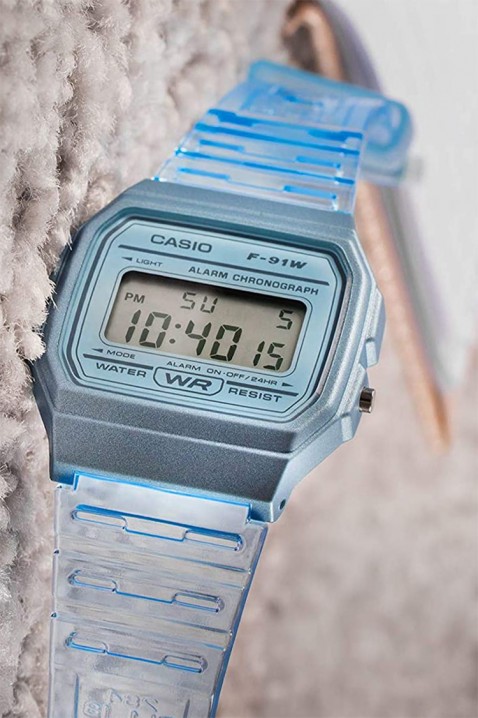 Ceas copii Casio F-91WS-2DF, Culoare: albastru, IVET.RO - Reduceri de până la -80%