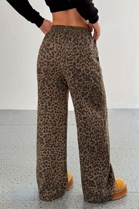 Pantaloni GERONZA, Culoare: leopard, IVET.RO - Reduceri de până la -80%