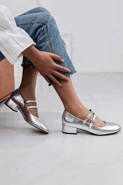 Pantofi damă VIOXELA SILVER, Culoare: argintiu, IVET.RO - Reduceri de până la -80%