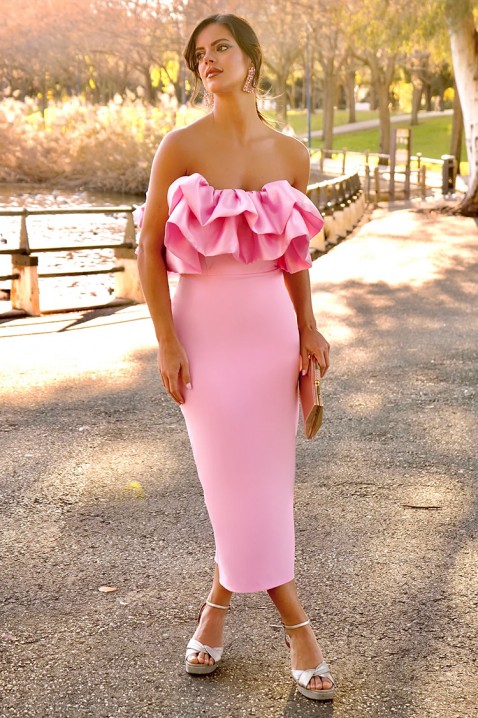 Rochie ALEXANDRELA PINK, Culoare: roz deschis   , IVET.RO - Reduceri de până la -80%