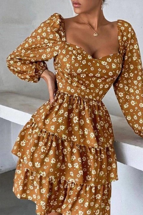 Rochie IMENIA, Culoare: caramel, IVET.RO - Reduceri de până la -80%