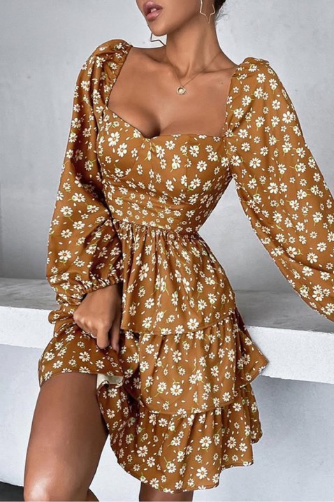 Rochie IMENIA, Culoare: caramel, IVET.RO - Reduceri de până la -80%
