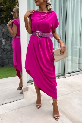 rochie DIOBERLA FUCHSIA