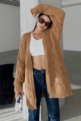 cardigan PARENZA CAMEL