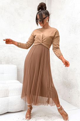 rochie FRONDELZA BEIGE