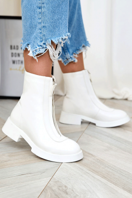 botine damă KILMORFA WHITE