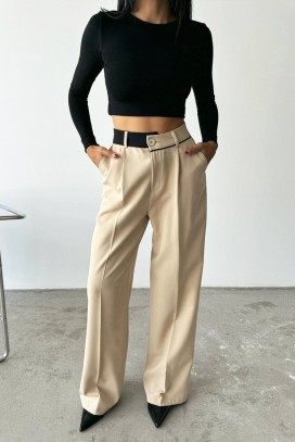 pantaloni MEDIASA BEIGE