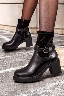 botine damă NUBELDA BLACK