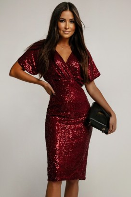 rochie FOLMEDIA BORDO