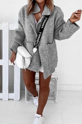 cardigan LERTORDA GREY